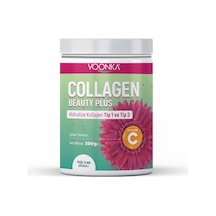 Voonka Beauty Collagen Plus Hidrolize Kollajen Tip 1 - Tip 3 Yeşil Elma Aromalı 300 G