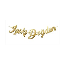 Flama Iyiki Doğdun Yazısı Gold Banner Doğum Günü Diğer