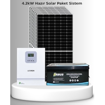 4.2kw Hazır Solar Paket 24v Mppt Akıllı İnverter Off-grid Sistem