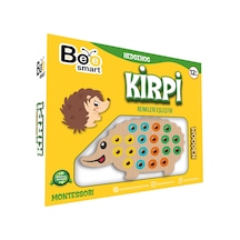 4 Adet Bee Smart Ahşap Kirpi Bul Tak Eğitici Oyuncak