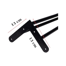 80 Cm Petek Üstü Raf & Dresuar Ayağı Metal Profil Boru Firkete Ayak Yüksek Bar Masası - Pingolu - Tek Tek