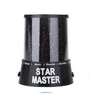 Soulader Usb Projektör Işığı İle Yatak Odası Ve Çocuk Odası İçin Dekoratif Gece Lambası, 2'li Paket Siyah