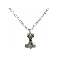 İskandinav Thor Figürlü Unisex Kolye 60 Cm Zincirli, Güç Ve Mitoloji Temalı Viking Tasarım Çok renkli