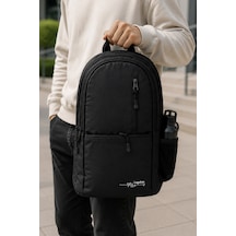 Ls-2034 Unisex Çok Gözlü Geniş Hacimli Terletmeyen Ortopedik Sırt Destekli Lise Ortaokul İlkokul Okul Siyah