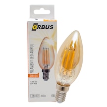 Orbus Filament Bulb 4w E14 300 Lümen Sarı Led Ampul Orb-ba3