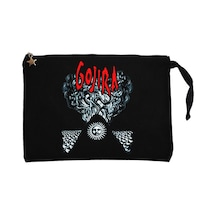 Gojira Magma Siyah Clutch Astarlı Cüzdan / El Çantası Siyah