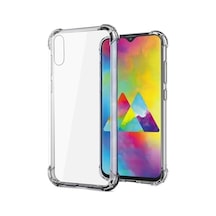 Galaxy A20s Şeffaf Airbag Antishock Köşe Korumalı Silikon Kılıf