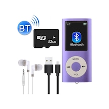 5007mp 32gb Tf Kart  Metal Mp3 Player Renli Ekranlı Fm Radyolu Bluetoth Lu Hafıza Kartı Girişli Müzik Çalar 32gb