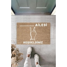 Dijital Baskı Kişiye Özel İç Kapı Dekorasyon Paspas Ps11278