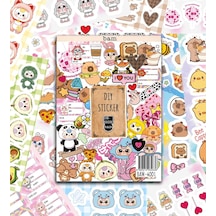 Cute Baby My Dıy Sticker Book 24 17 Cm 16 Sayfa Özel Tasarım Rengarenk Sticker Kitabı