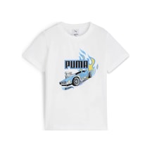 Puma X Hot Wheels Tee Beyaz Çocuk T-shirt & Polo