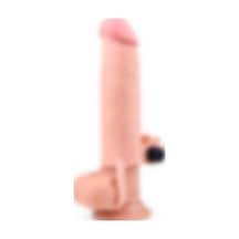 Odins Shop LV1061F 3 CM Uzatmalı Realistik Titreşimli Penis Kılıfı