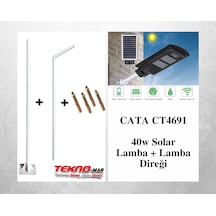 Solar Sokak Lambası 60w + 3m. Lamba Direği