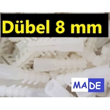 Dübel 8 Mm 100 Adet Standart Plastik Dubel Ar.10 N11.1424