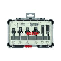 Bosch Freze Ucu Seti 6 Parça Karışık 6 MM Şaft (Pro) Biçimlendirme ve Kenar Pahlama - 2607017468