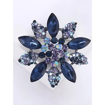 Beautiful Detail Bijuteri Taklının Taşlı Broşu 233479070 Mavi