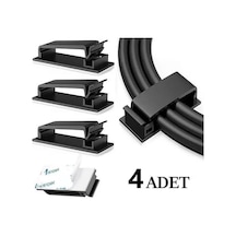Mucit Home 4 Adet Çoklu Kablo Düzenleyeci Yapışkanlı Kablo Toplayıcı Masa Kablo Düzenleyici