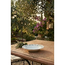 Silent Bloom Porselen Çukur Tabak - 20 Cm Renkli