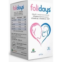 FOLIDAYS IOD 90 F.TAB(FOLIK-IYOT-B12-B6)