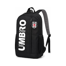 Beşiktaş Umbro Özel Seri Taraftar Sırt Çantası Okul Çantası Unisex Çanta Siyah