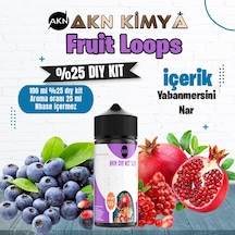 Fruit Loops Yoğun Dıy Kit Yabanmersini Nar Gıda Aroması %25 Oranda Aroma İçerir Hazır Değildir 100 Ml