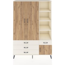 Hyperion Dolap 5 Raflı 4 Çekmeceli Tek Askılı 132x44x195 Ayta... Aytaşı
