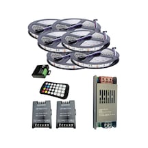 30 Metre 12v 60 Ledli Rgb İç Mekan Şerit Led 30a Slim Trafo 36a 28 Tuş Rf Led Kontrol 2ad 36a Rgb Am