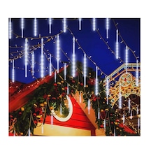 Güneş Enerjili Beyaz 8 Tüplü Bahçe-noel Ağacı-yılbaşı Dekor Süs Beyaz