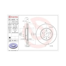 Opel Antara Fren Diski On 2007-2011 Brembo 09a63010 2adettir