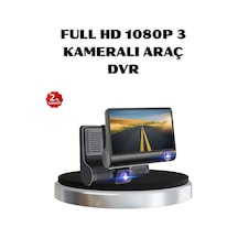 Full Hd Araç Kamerası 3 Lü 4.0' Ekranlı Ve Hdr Gece Görüşlü 30717055