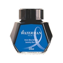 Waterman Dolma Kalem Mürekkebi Cam Şişede 50 Ml Mavi S0110720 Çok Renkli