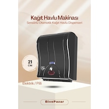 Palex Prestij Otomatik Kağıt Havlu Dispenseri 21 Cm Siyah