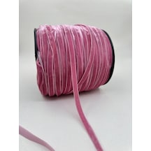 Paşateks- 1 Cm Düz Kadife-5 Metre -r.pembe