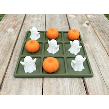 3d Baskı Hayalet Ve Balkabağı Xox Oyun Seti Tic Tac Toe Cadılar Bayramı Aile Ve Çocuk Masa Oyunu