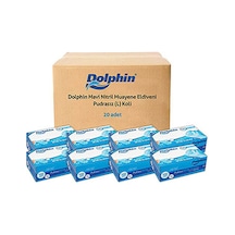 Dolphin Mavi Nitril Eldiven Pudrasız L 20 x 100 Adet