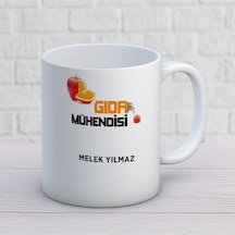 Kişiye Özel Gıda Mühendisi 2 Kupa Bardak Çok Renkli