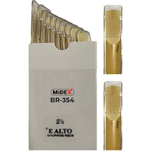 Midex BR-354A Alto Saksafon Kamışı 10'LU Paket ( NO:2.5 )