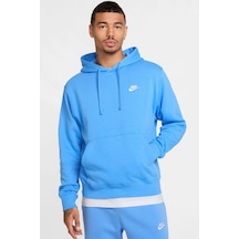 Nike Sportswear Hoodie Fleece Unisex Blue Şardonlu Kapüşonlu Sweatshirt Mavi Mavi
