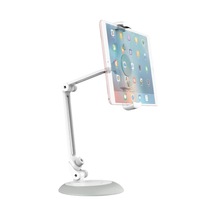 Univrersal Ayarlanabilir Teleskopik Masaüstü Telefon Ve Tablet Standı Beyaz
