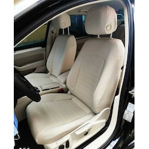 Volkswagen Passat B8 2015 2021 Arası Arka Sırt 2+1 Uyumlu Arka Sırt Kolcaklı Model Komple Krem Deri