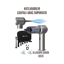 Enshall 06 Araç İçi Şarjlı 16000pa Katlanabilir Çantalı Süpürge
