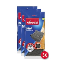 Vileda 3 Paket Glitzi Inox Çelik Bulaşık Teli 2