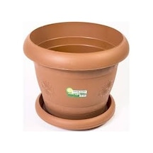2 Adet 7.5lt Kaliteli Plastik Saksı Çiçek Saksısı Bahçe Balkon
