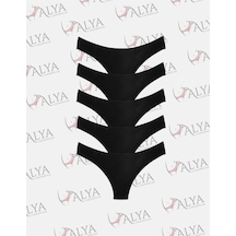 Alya Underwear Kadın Brazilian Külot 5 Adet Ten Siyah