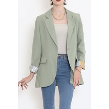 Keten Blazer Ceket Çağla - 2115.1322. Çok Renkli