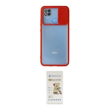 Cep Xiaomi Uyumlu Redmi 9c Kılıf Vadi Çizgi İkili Koruma Seti Najmaddin Sarı
