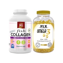 Balık Kollajen Type 1-3 300 Tablet & Flx Omega 3-6-9 90 Tablet