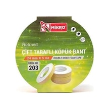 Mikro 24mm 5mt Çift Taraflı Köpük Bant Bnt-203