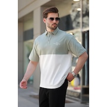Madmext Ekru Polo Yaka Erkek Tişört E7116 Ekru