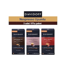 Davidoff Nespresso Uyumlu Kapsül Kahve Seti Espresso - Rich - Intense Kapsül Kahve